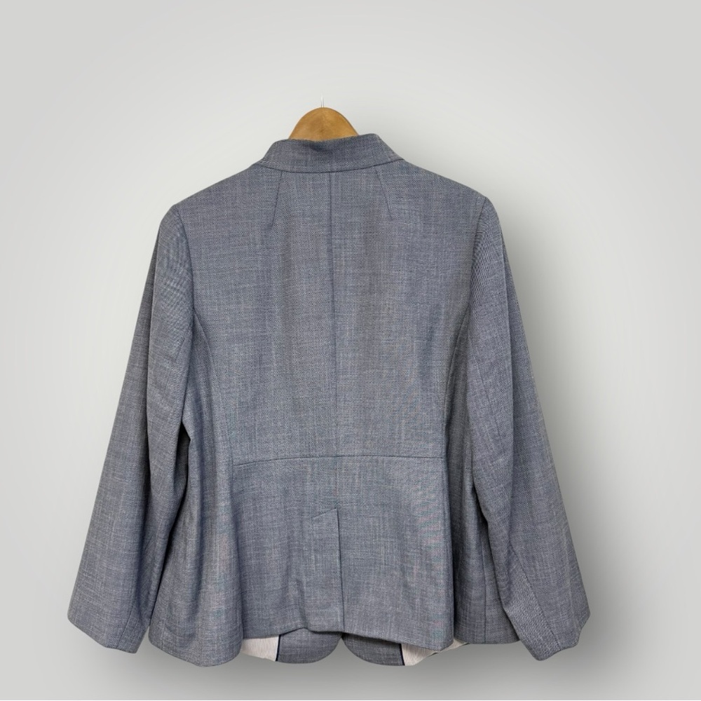 Talbots Tailored Sharkskin One-Button Blazer Sz 1… - image 5